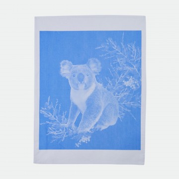 Bonnie and Neil | Cotton Tea Towel | Koala | Light Blue